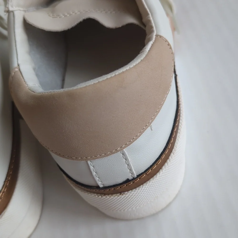 DV Dolce Vita Harryson Faux Leather Lace Up Sneakers 7.5 Blush Multi - Picture 9 of 16